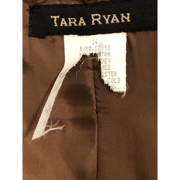Tara Ryan Jacket Size 14 Lined Lined Womens Long sleeve Open Front Mob wife - Picture 5 of 8